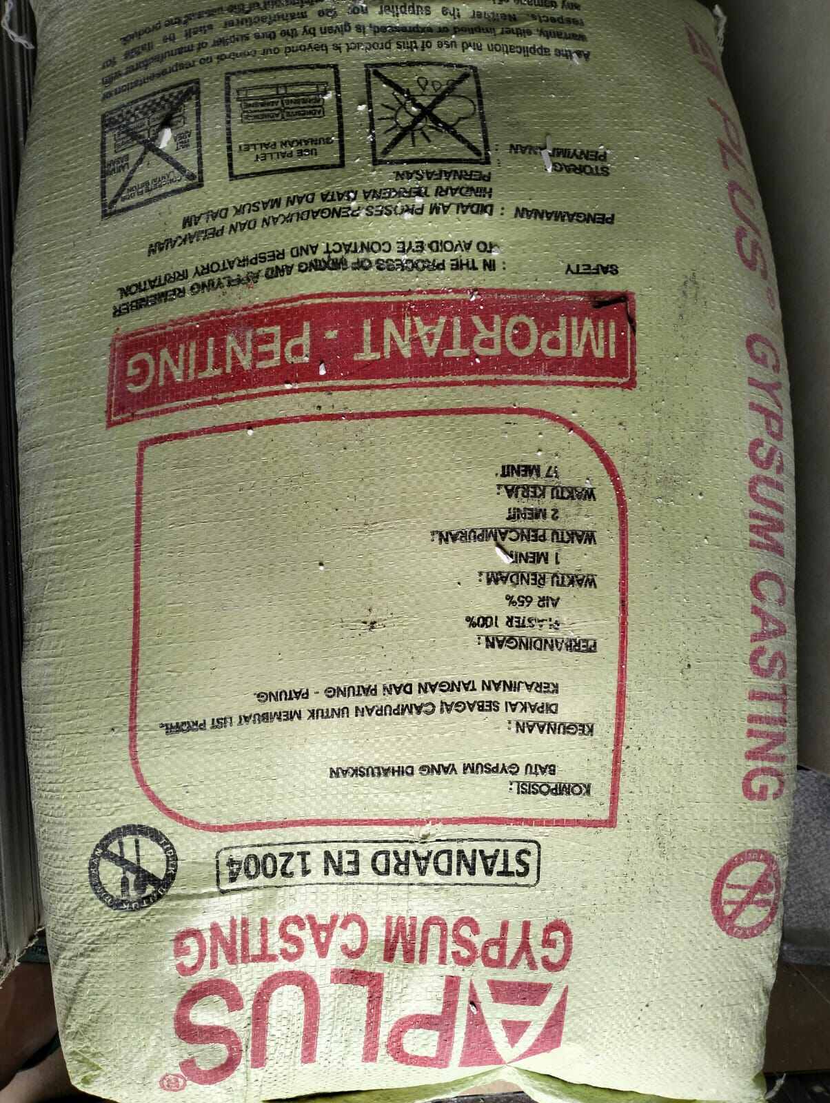 casting aplus/bahan list gypsum/kapur gypsum Lazada Indonesia