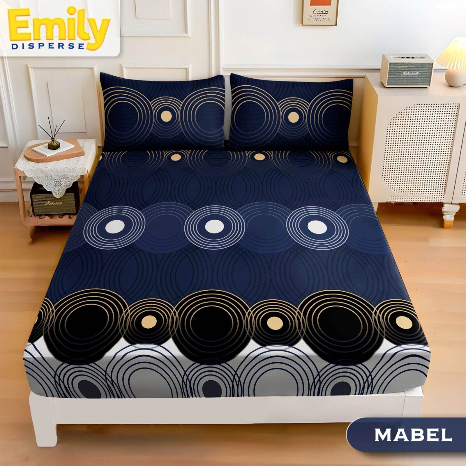 Sprei home Made tebal 30 katun disperse pakai karet pada sudut nya