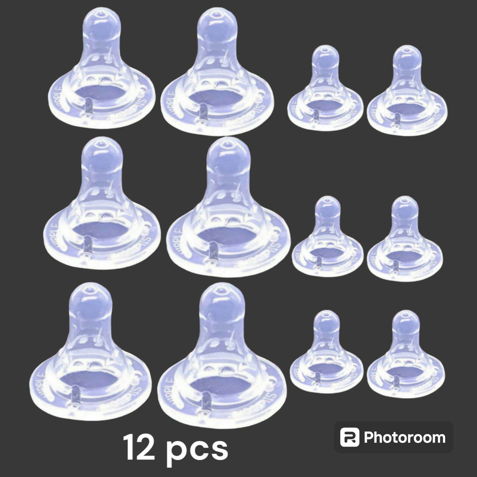 24 pcs 12 pcs dan 6 pcs Karet dot bulat reguler ukuran S M dan L merk kinawa baby untuk botol standar