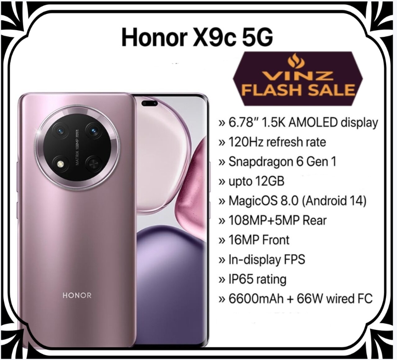 Honor X9C GARANSI RESMI SEGEL BARU Harga 4,447,000 rupiah*Gratis Ongkir