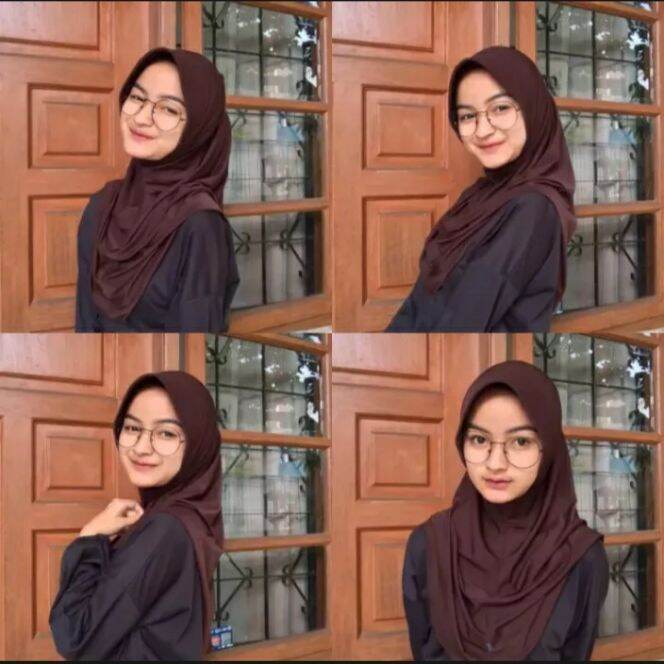 Beli Hijab Hitam Kombinasi Coklat Online Harga Terbaik Lazada