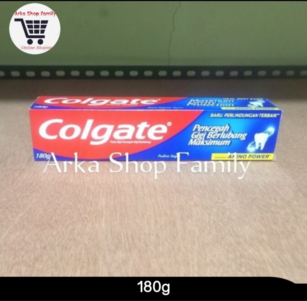 COLGATE Pasta Gigi Great Regular Flavour Pencegah Gigi Berlubang 180g