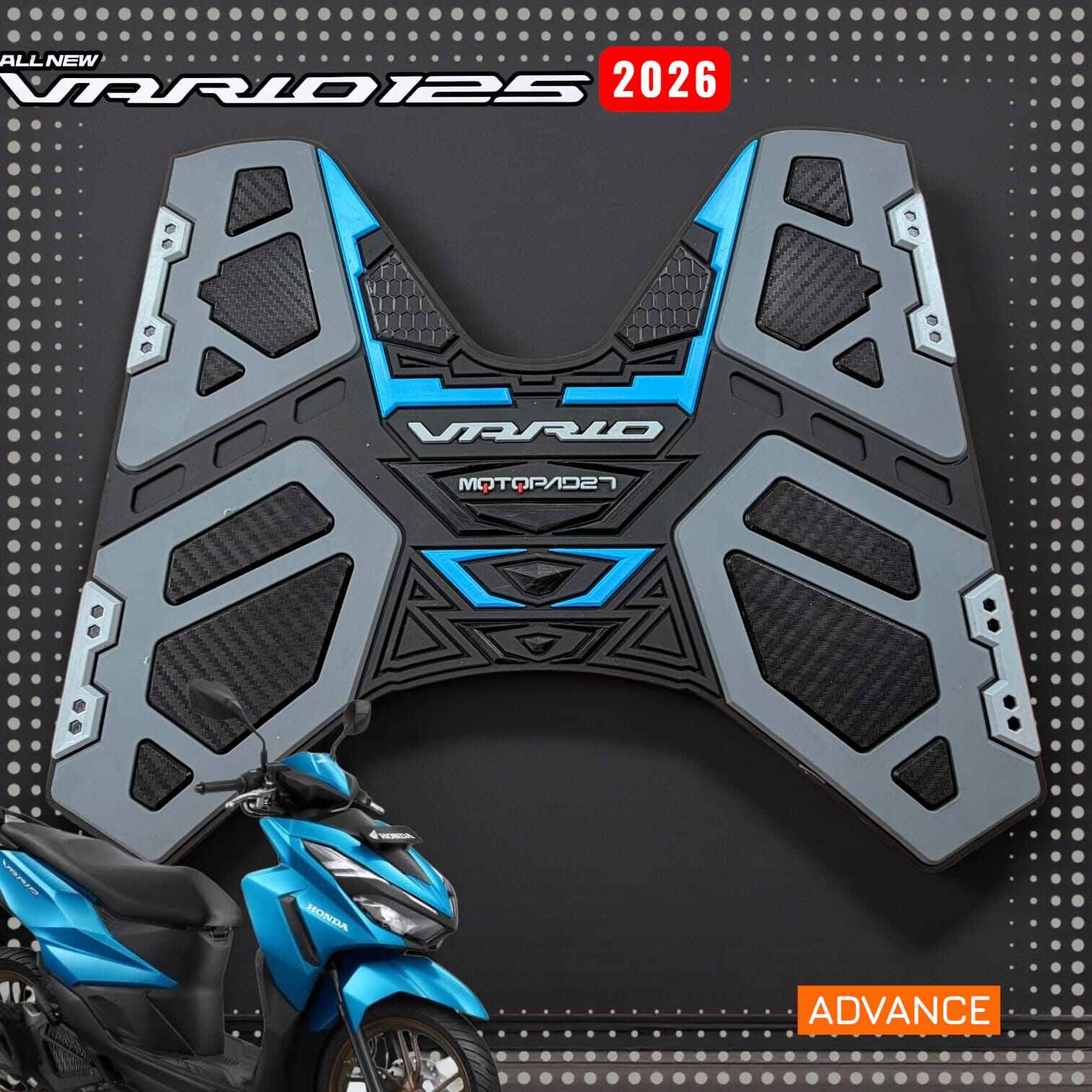 Honda Vario 125 Type Cbs Iss Street 2026 Sporty Advance Street Motorcycle Carpet Harga 85,000 rupiah*Gratis Ongkir