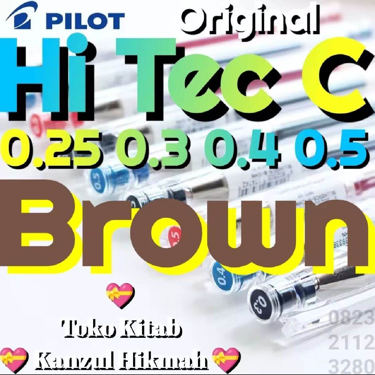 Ai-Kh3phc > 1 Pcs Pen Pena Pulpen Pilot Hitech Hitec Hi Tech Hi Tec C 0.25 0.3 0.4 0.5 Black Red Blue Green Pink Orange Violet Light Blue Brown Original Phc By Ai-Collections - AiA Lazada Kanzul Hikmah