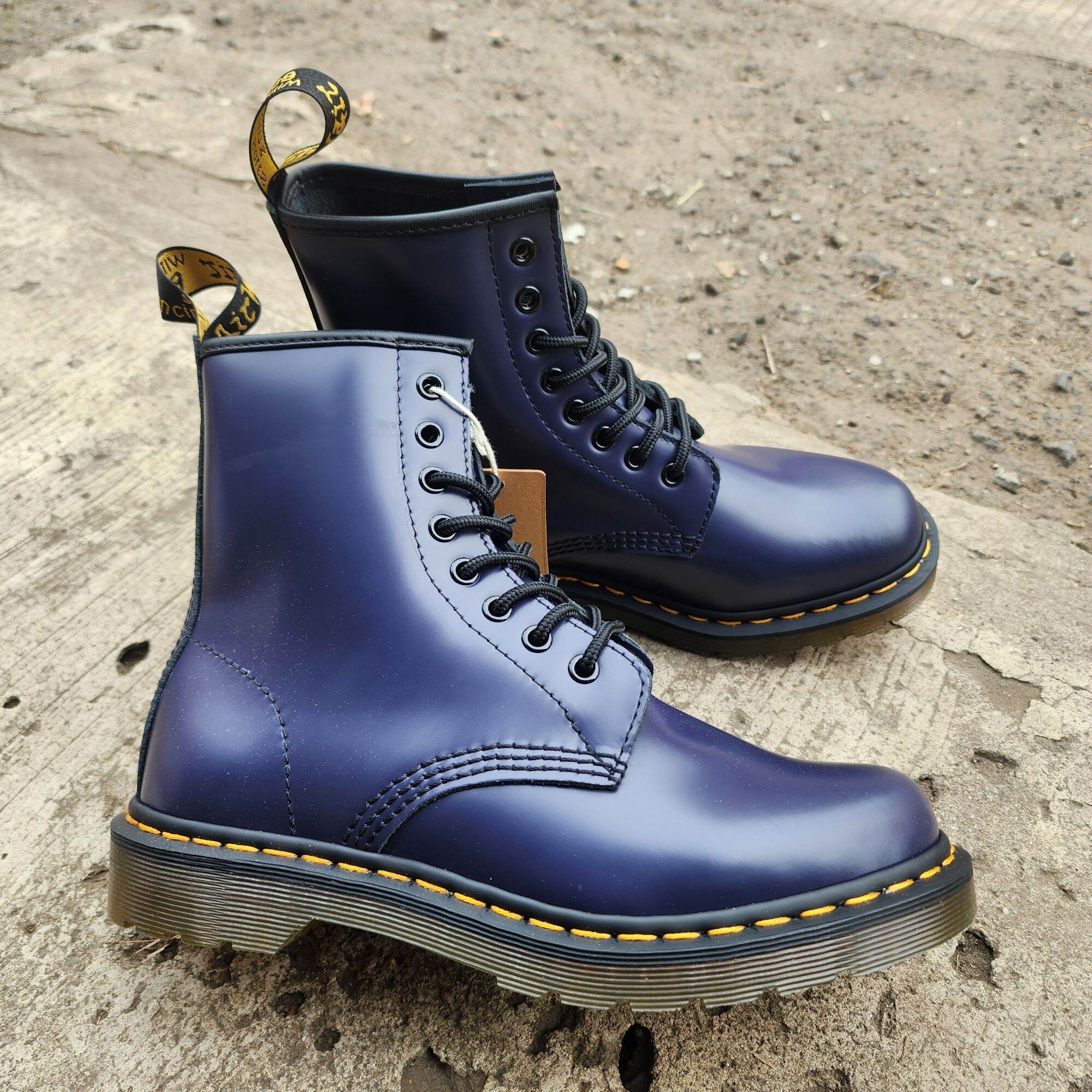 Dr Martens 1460 Smooth Navy Blue Best Selling) Docmart BOOTS Dr - Main Image