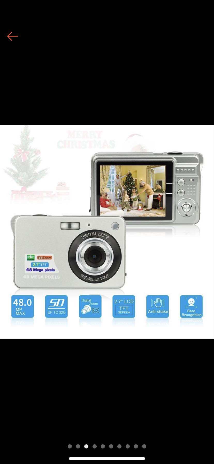 Kamera digital pocket ORIGINAL FULL SET 48MP Layar LCD 2,7 Inci Zoom 8x ...