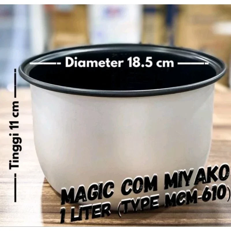 Panci Teflon Magicom Rice Cooker Miyako 1 liter Magi com 1 L | Lazada ...