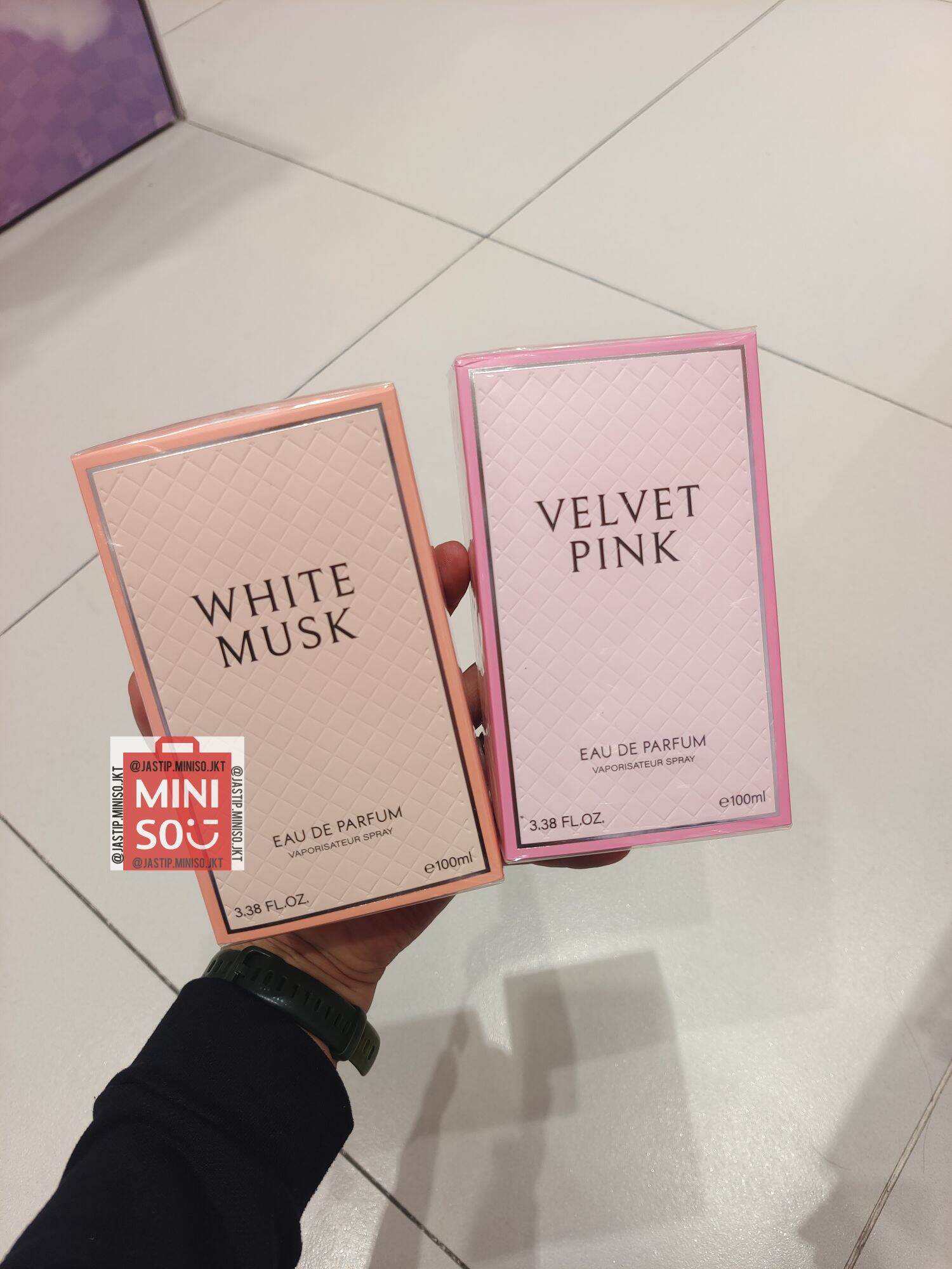 MINISO 🆕 Parfum EDP Cewek WHITE MUSK VELVET PINK (100ml