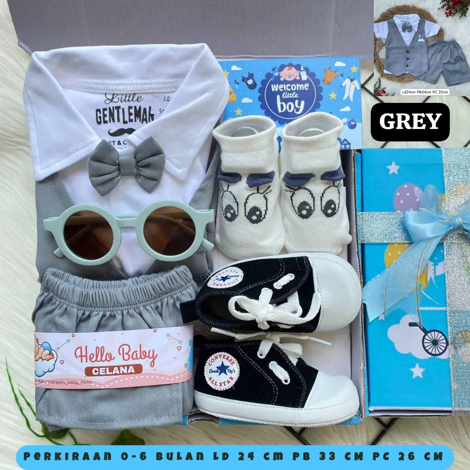 HAMPERS BAJU BAYI - PAKET HAMPERS BAJU BAYI BOYS - Paket Hadiah bayi laki laki - PARCEL - KADO BAYI LAβ¦