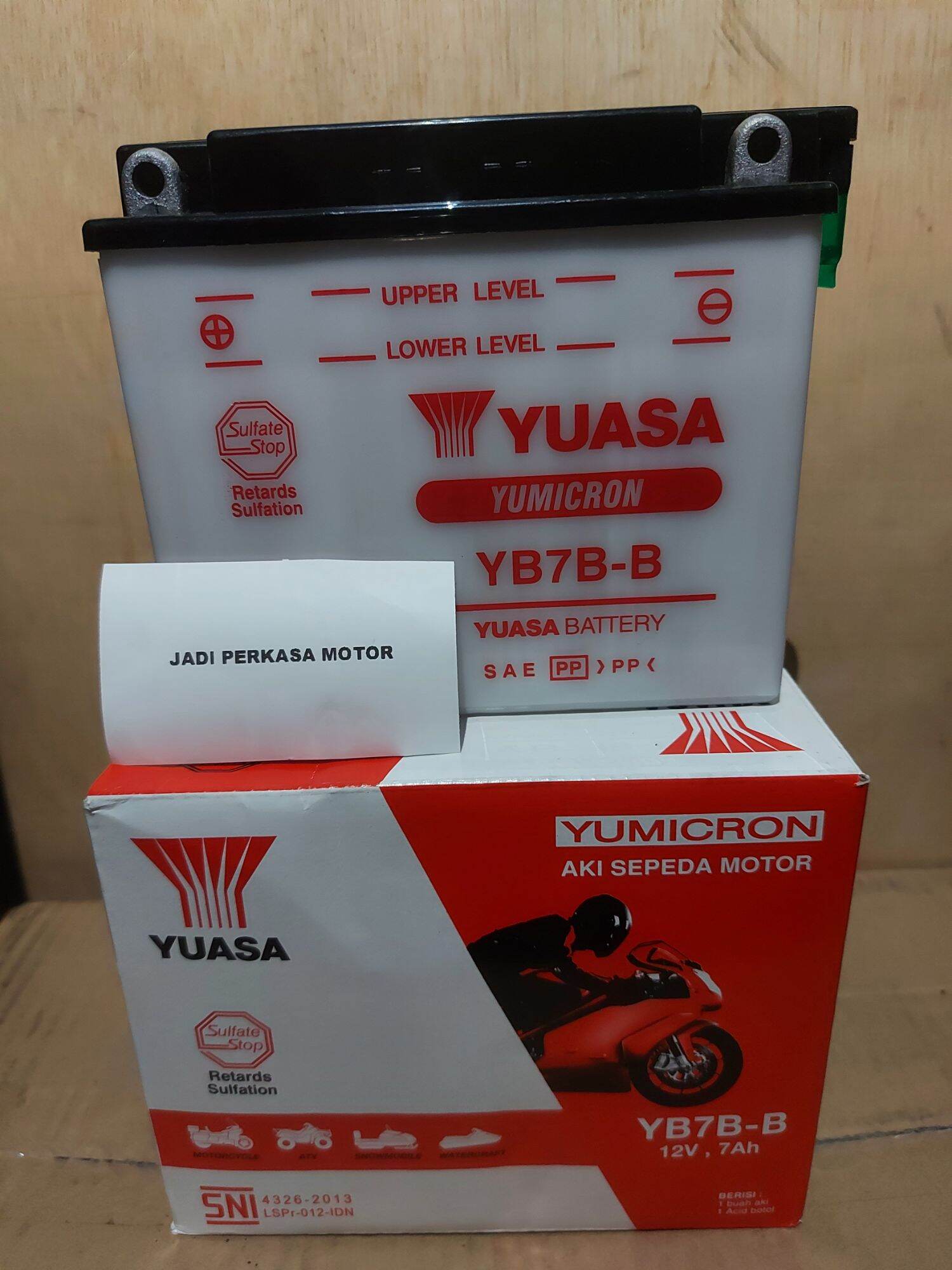 Accu Basah Motor Tiger YB7B-B YUASA | Lazada Indonesia