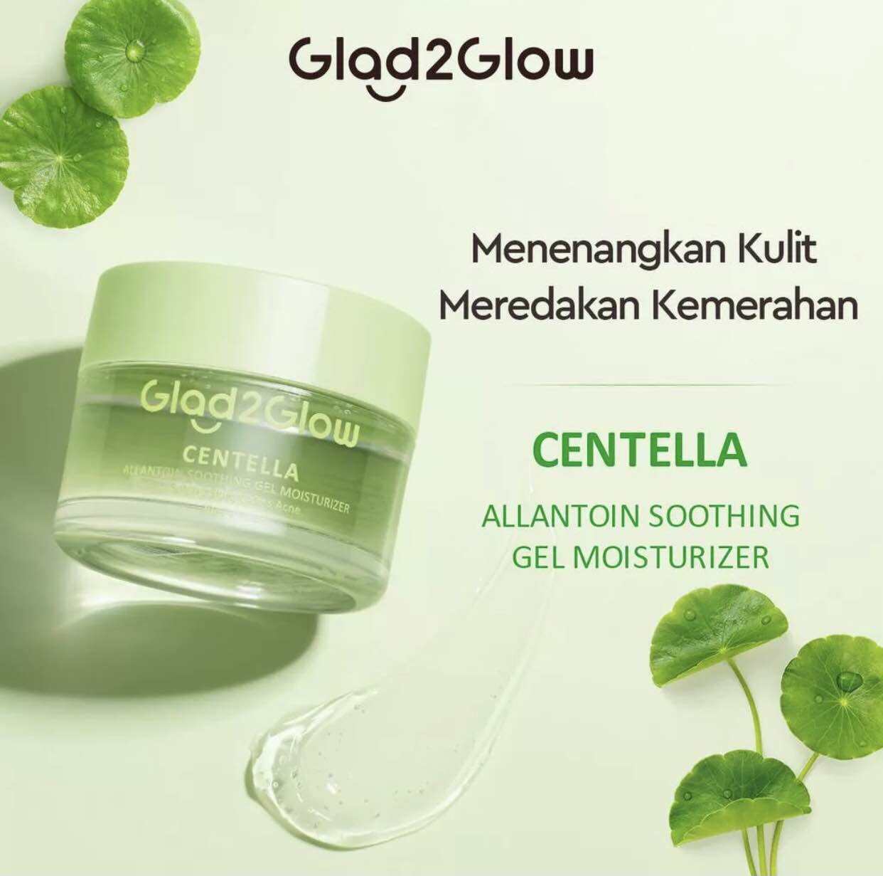 Glad2Glow Centella Allantoin Soothing Moisturizer Gel Repair Skin   Sb762d51e3d144a0a9138af548cdd0e8aS 