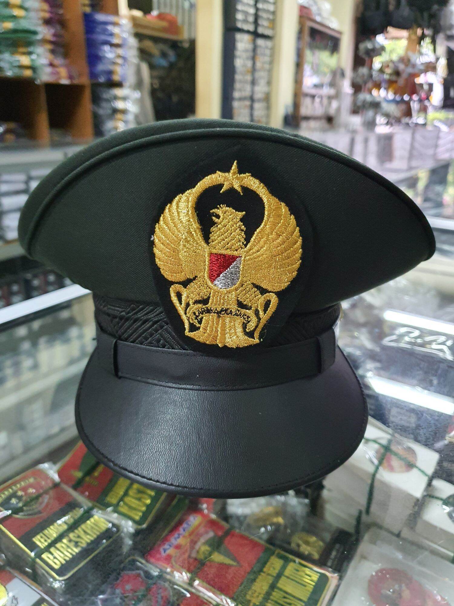 Pet PDU Bintara TNI AD | Topi PDU Dinas Upacara TNI AD | Topi Pdu Tni ...