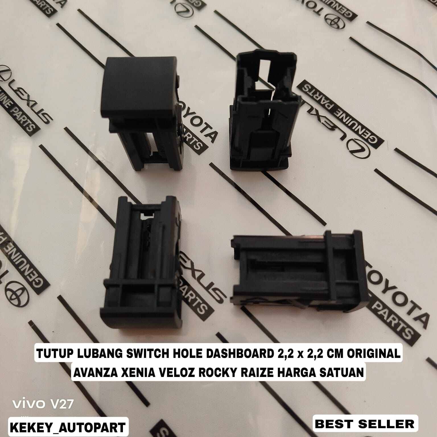 Cover tutup lubang switch hole dashboard avanza xenia veloz rocky raize 2020 keatas original Harga  20,000 Ringgit*Penghantaran Percuma