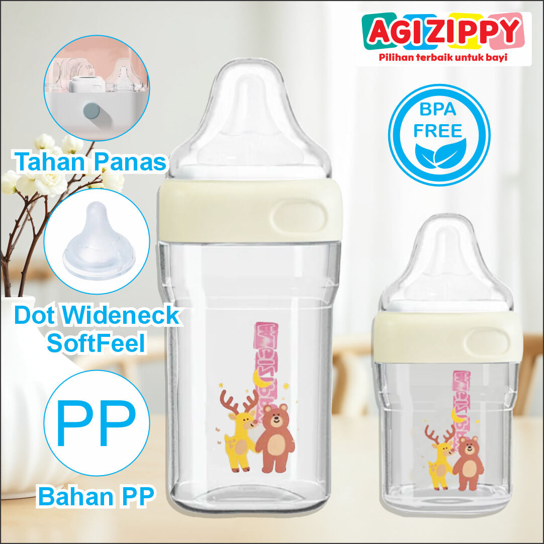 Botol Susu Kotak Bayi Dot Wideneck Softfeel Baby Square Bottle BPA Free
