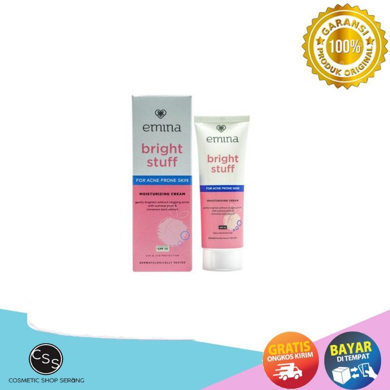 Emina Bright Stuff Acne Prone Skin Moisturizer Cream 20mlPelembab