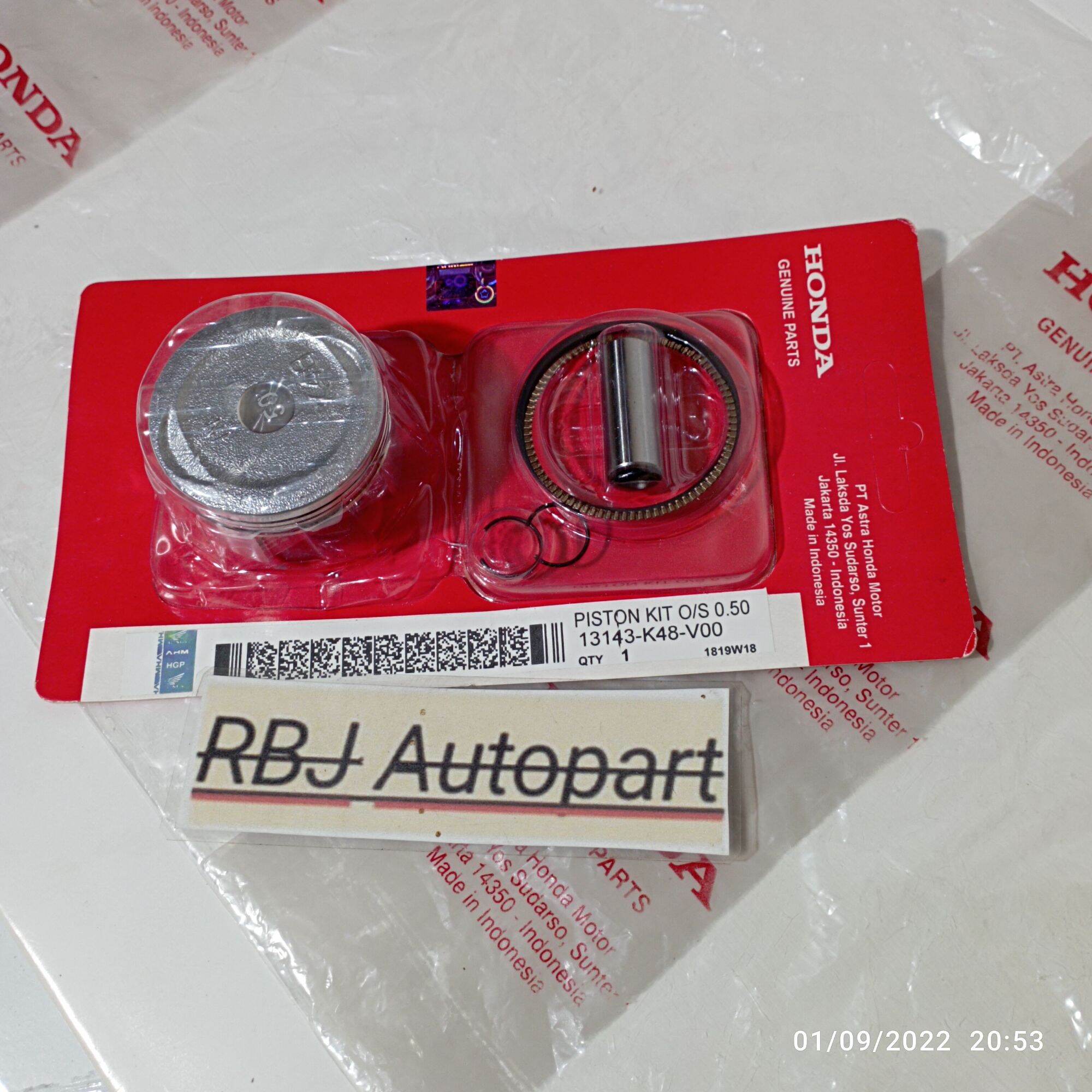 Piston Kit K48/K44 Os Std 50 Stater Halus Beat Pop Scoopy Beat Street