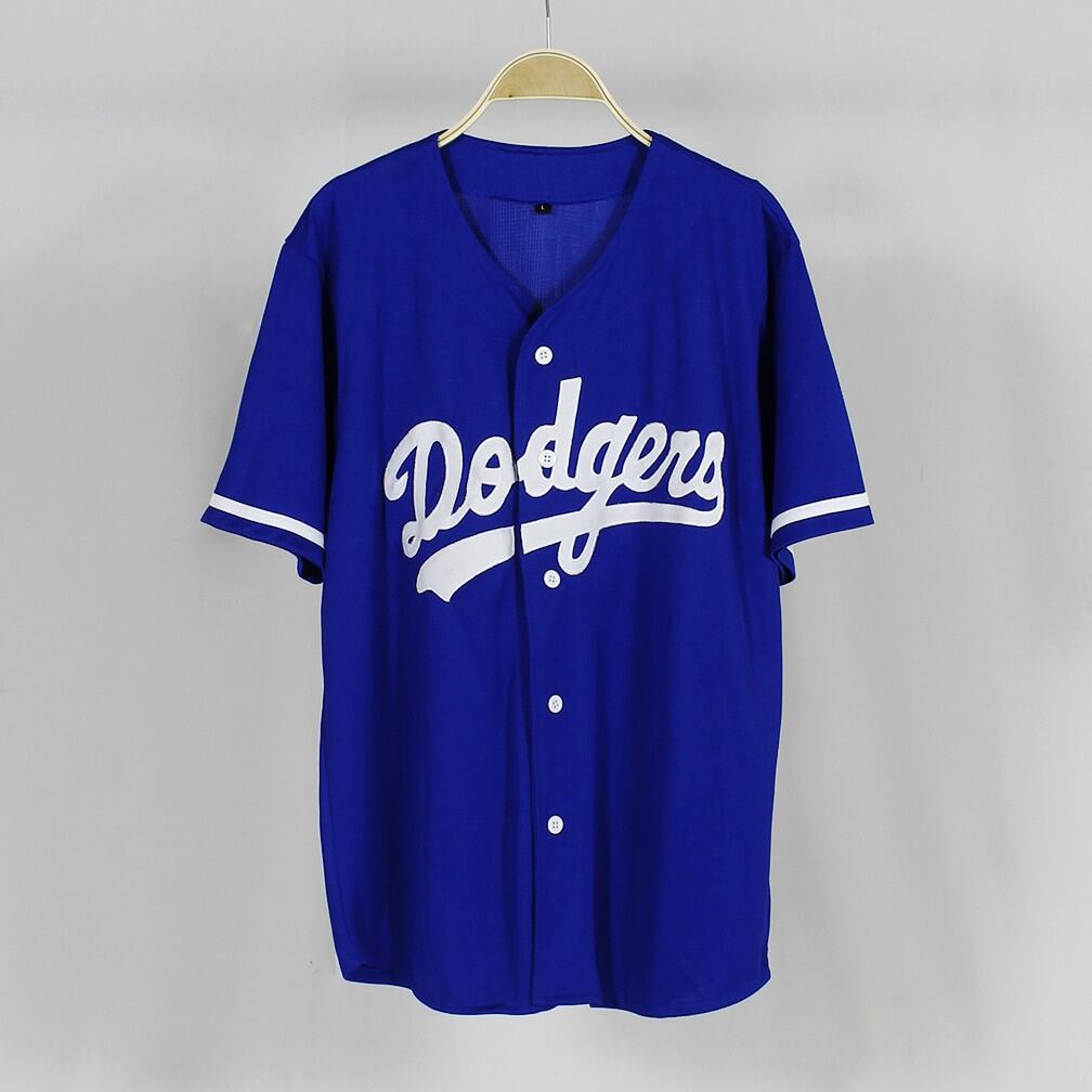 Baju Kaos Kemeja Jersey Baseball Pria & Wanita Dodgers - Dodgers Blue