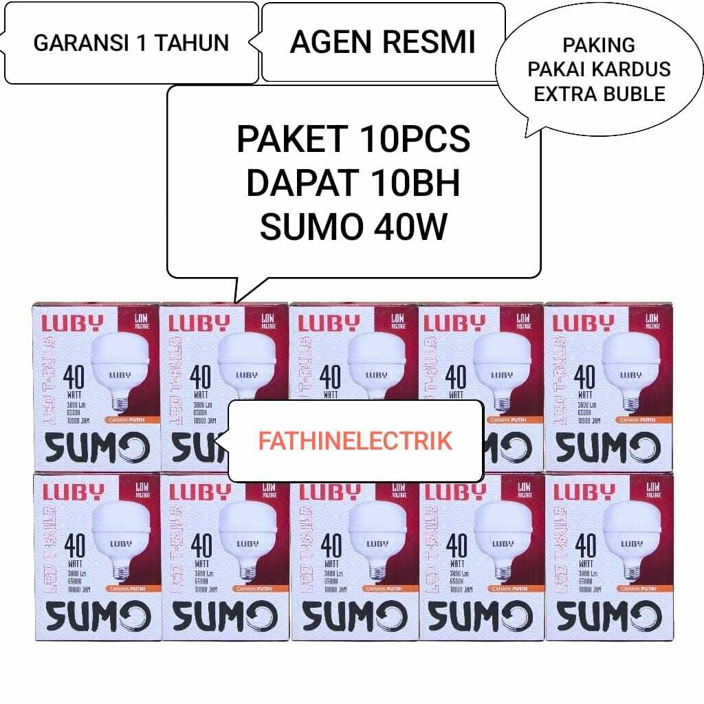 BOHLAM LED / LAMPU LED LUBY SUMO PAKET 10 PCS - Merek Luby Harga 116,303 rupiah*Gratis Ongkir