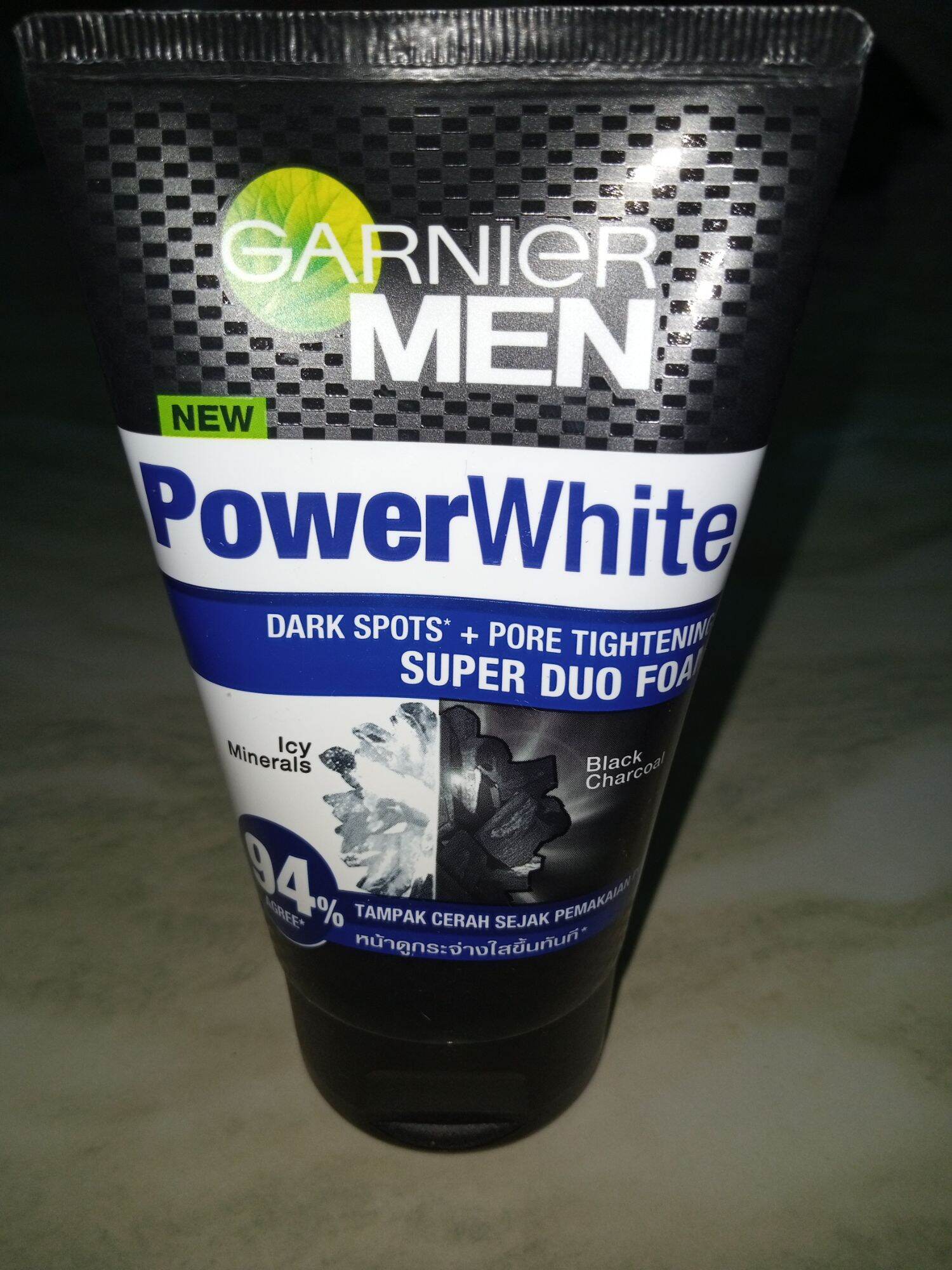Pembersih Wajah Garnier Men Super Duo Foam Cleanser Turbo Bright (Power