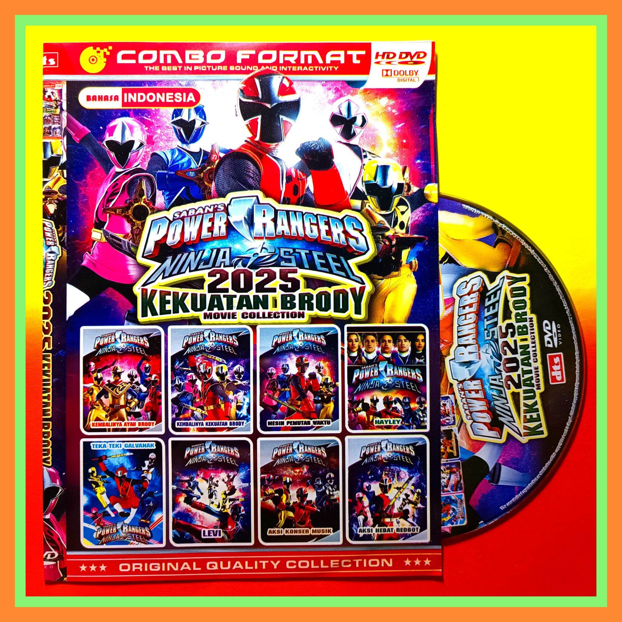 KASET FILM KARTUN ANAK KOLEKSI POWER RANGERS NINJA STEEL VOL.2025 ...