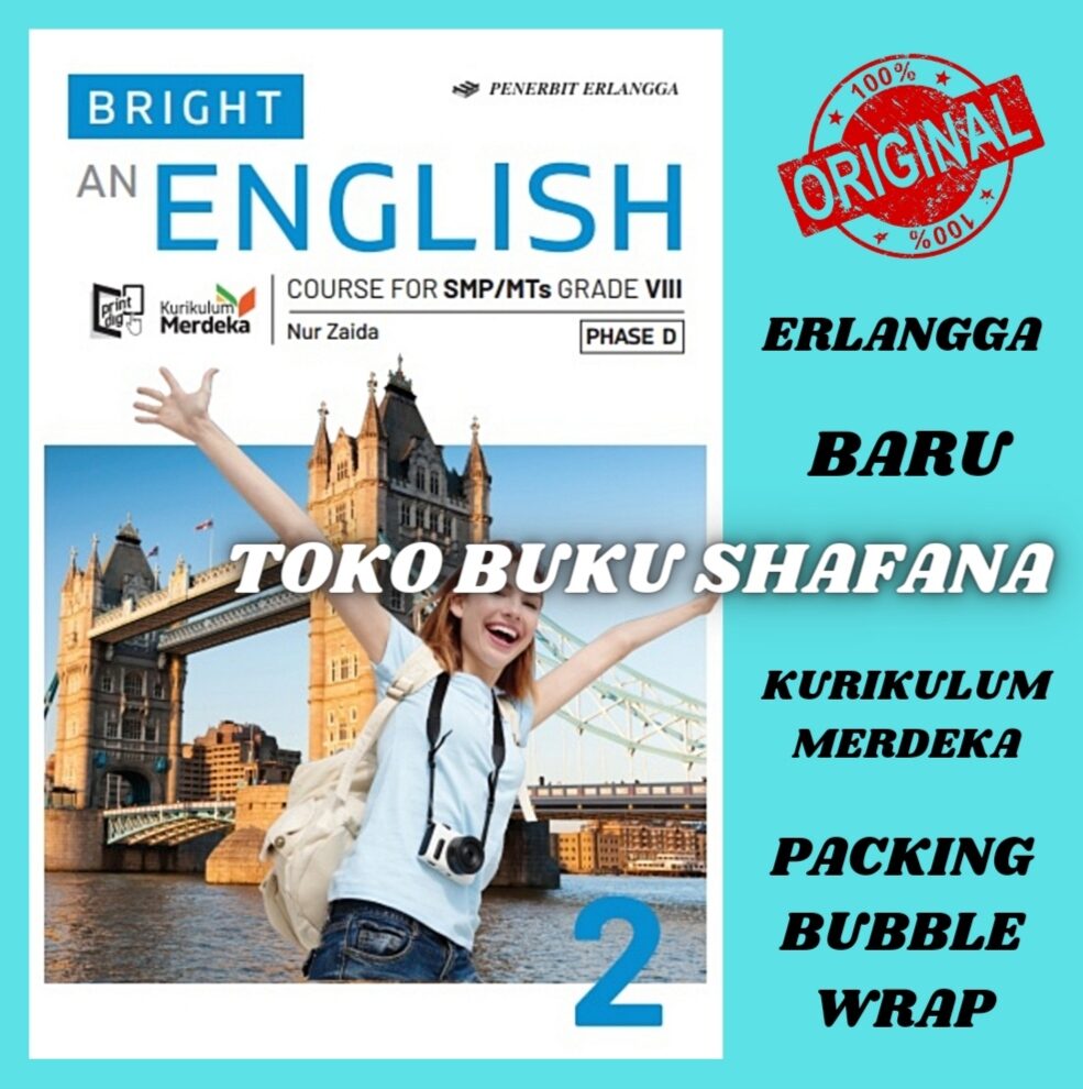 Buku Bright An English Kelas 2 / 8 SMP Erlangga Kurikulum Merdeka ...