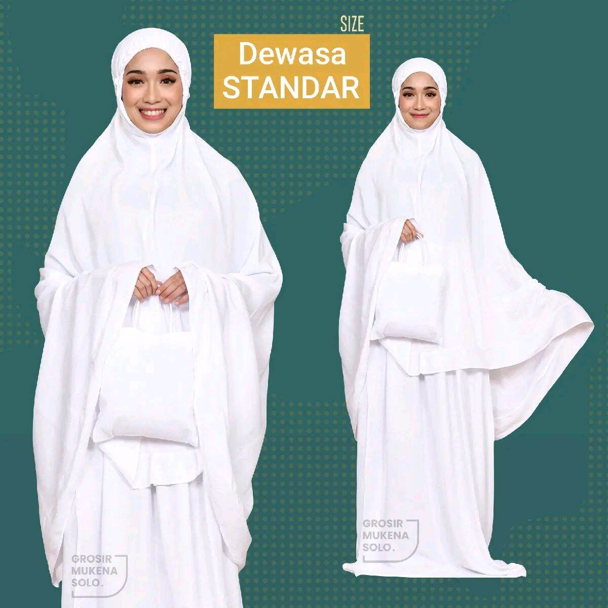 Mukena Putih Adem / Mukena Putih Dingin / Mukena Putih Cantik / Mukena Pondok / Mukena Rayon