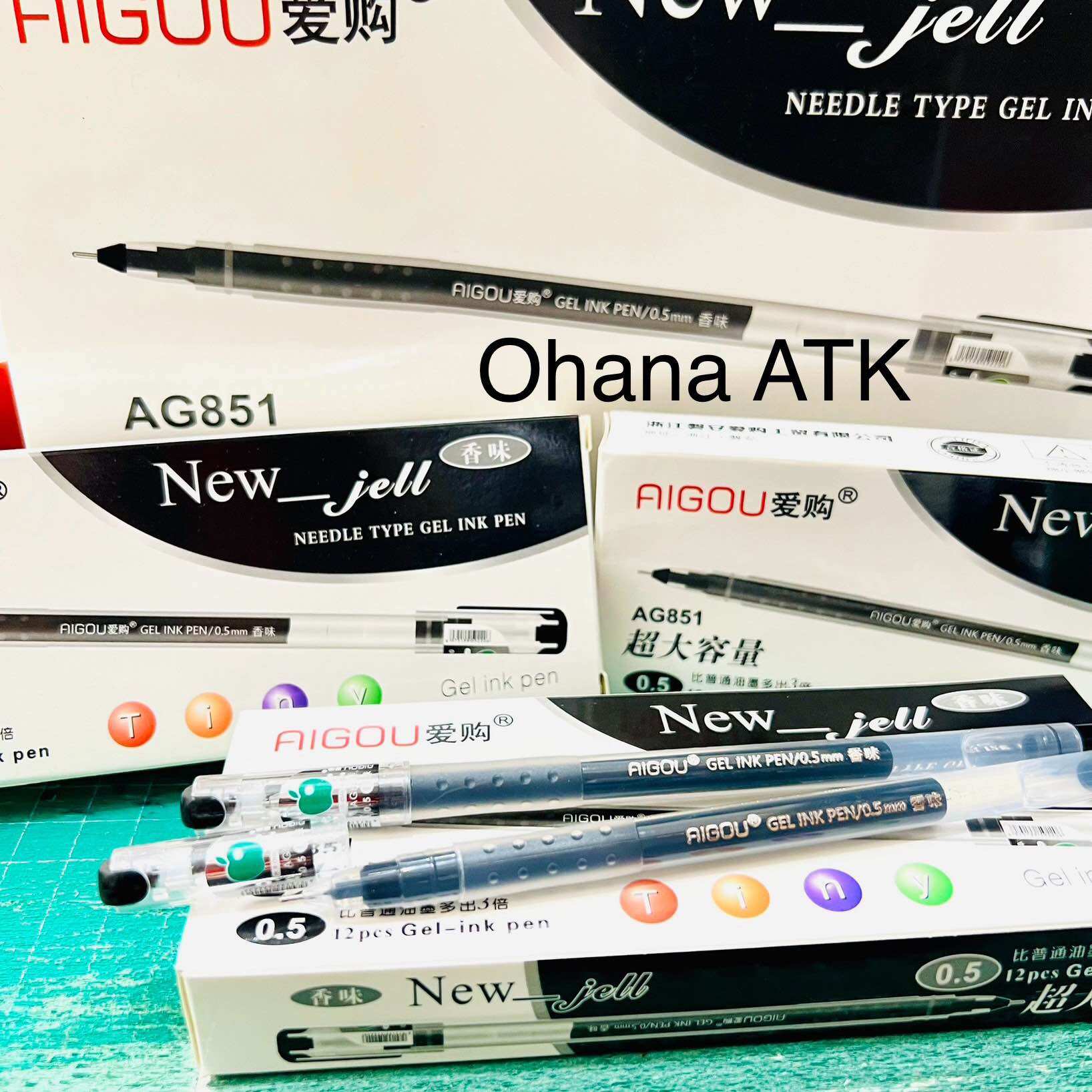 [1 PACK] PROMO PULPEN GEL AIGOU ZUIXUA NEW JELL ISI 12pcs-PULPE