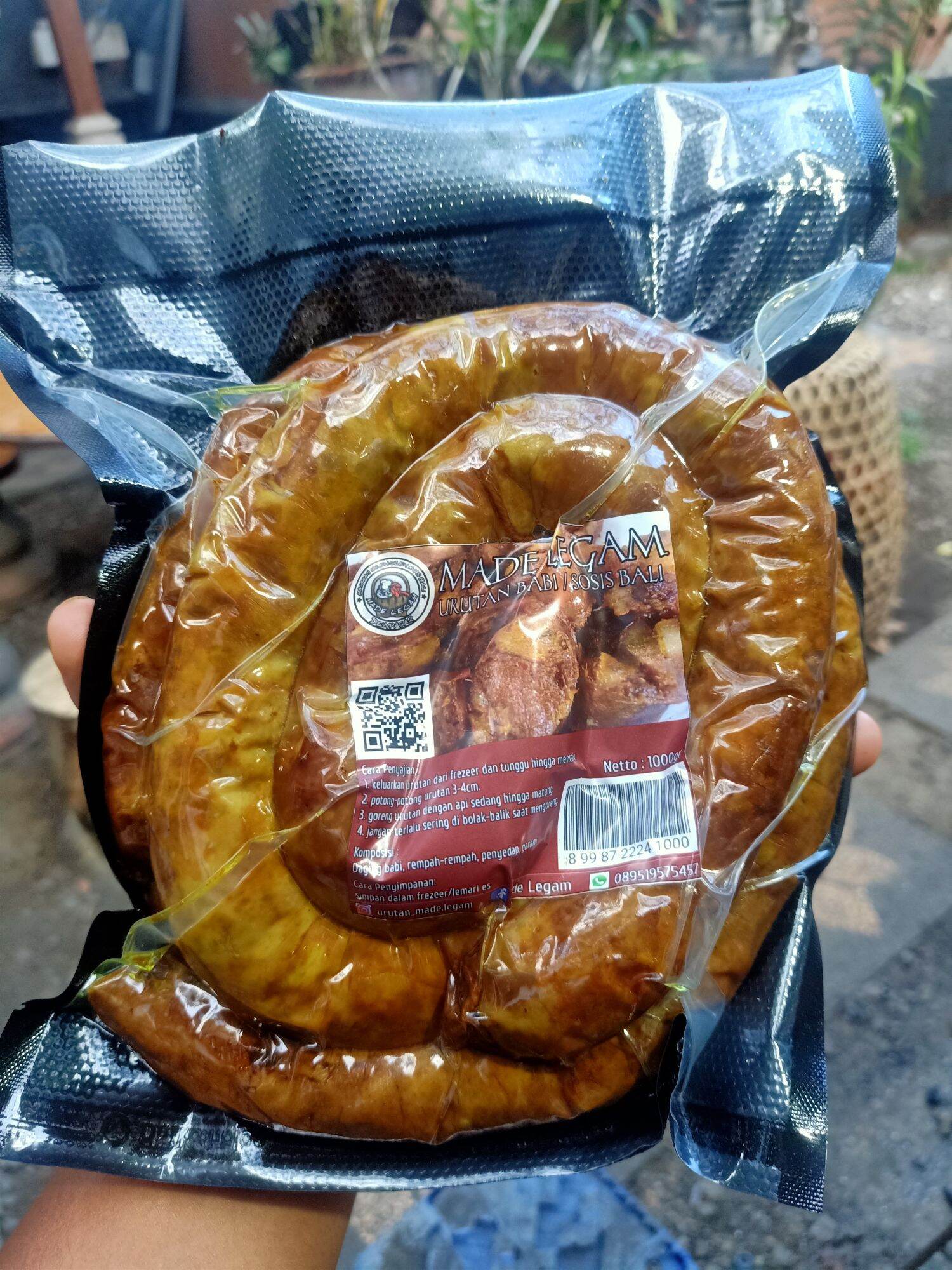 urutan babi 1kg (made legam) | Lazada Indonesia