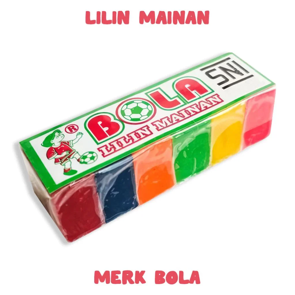 Lilin Mainan Plastisin Malam DIY 6 Warna Merek Bola Edukasi Sensory Motorik Anak
