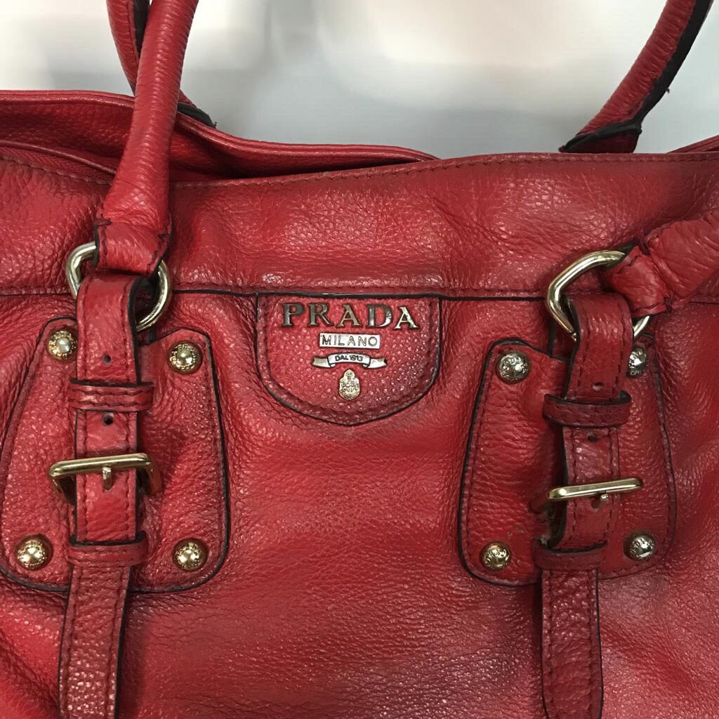 Begin winter Binnenshuis Tas PRADA - Hand bag PRADA MILALO DAL 1913 RED Preloved 100% Leather Good  Condition | Lazada Indonesia