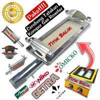 PAKET Cerobong Tungku Burner Bara Kompor Gas Roaster Panggangan Sosis