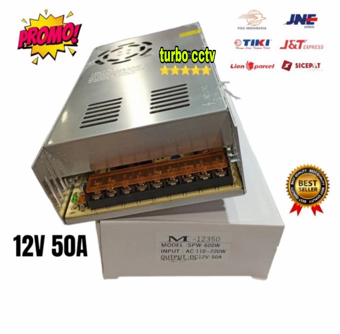 Power Supply 12V 50A 600 watt Harga 110,000 rupiah*Gratis Ongkir