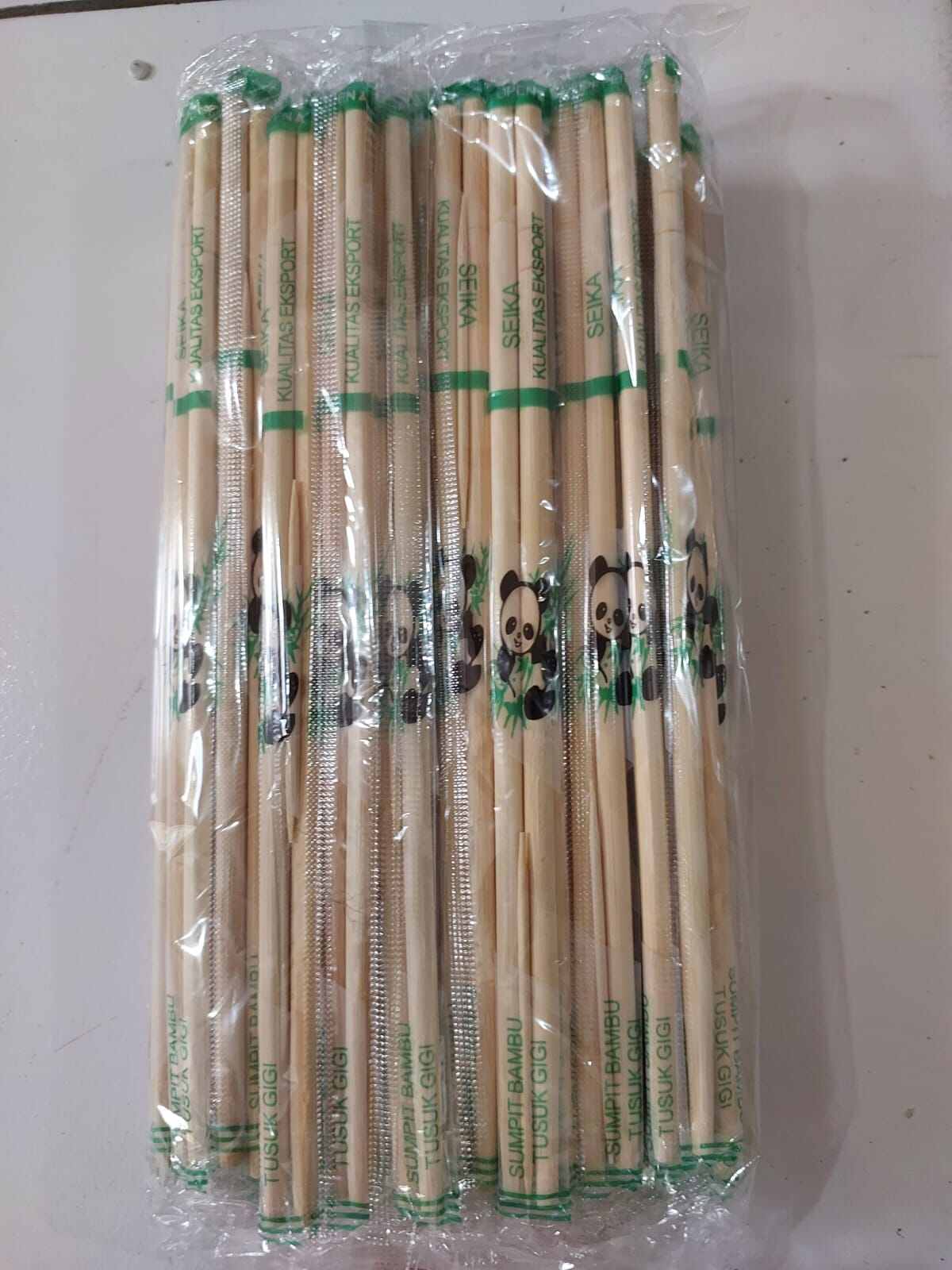 Sumpit Bambu + Tusuk Gigi / Sumpit Seika Plus Tusuk Gigi Isi 50 Pasang ...