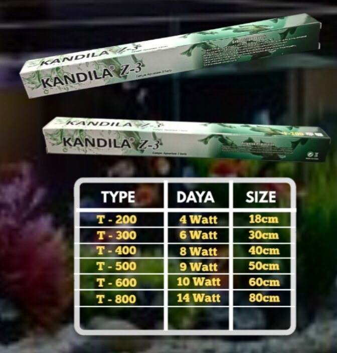 LAMPU KANDILA Z3 T 800 LED AQUARIUM AQUASCAPE