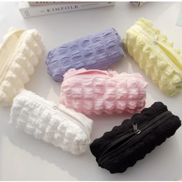 Pouch Kosmetik Alat Tulis Pinsil Pulpen Bag Tempat Pensil Stationery Case Make up Wanita Lucu Mini Travel Skincare Barang