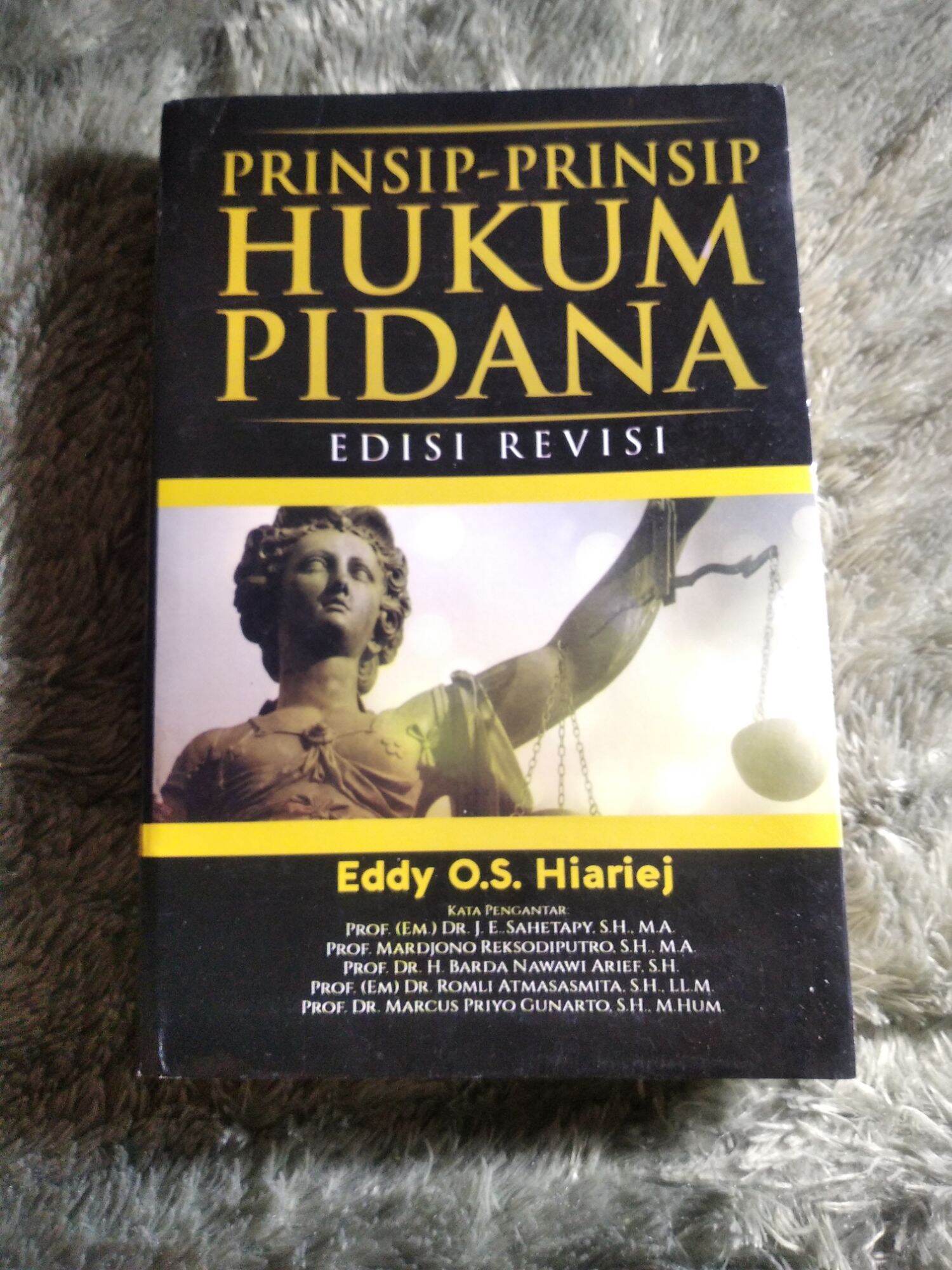 Buku Prinsip - Prinsip Hukum Pidana By Eddy O. S Hiariej | Lazada Indonesia