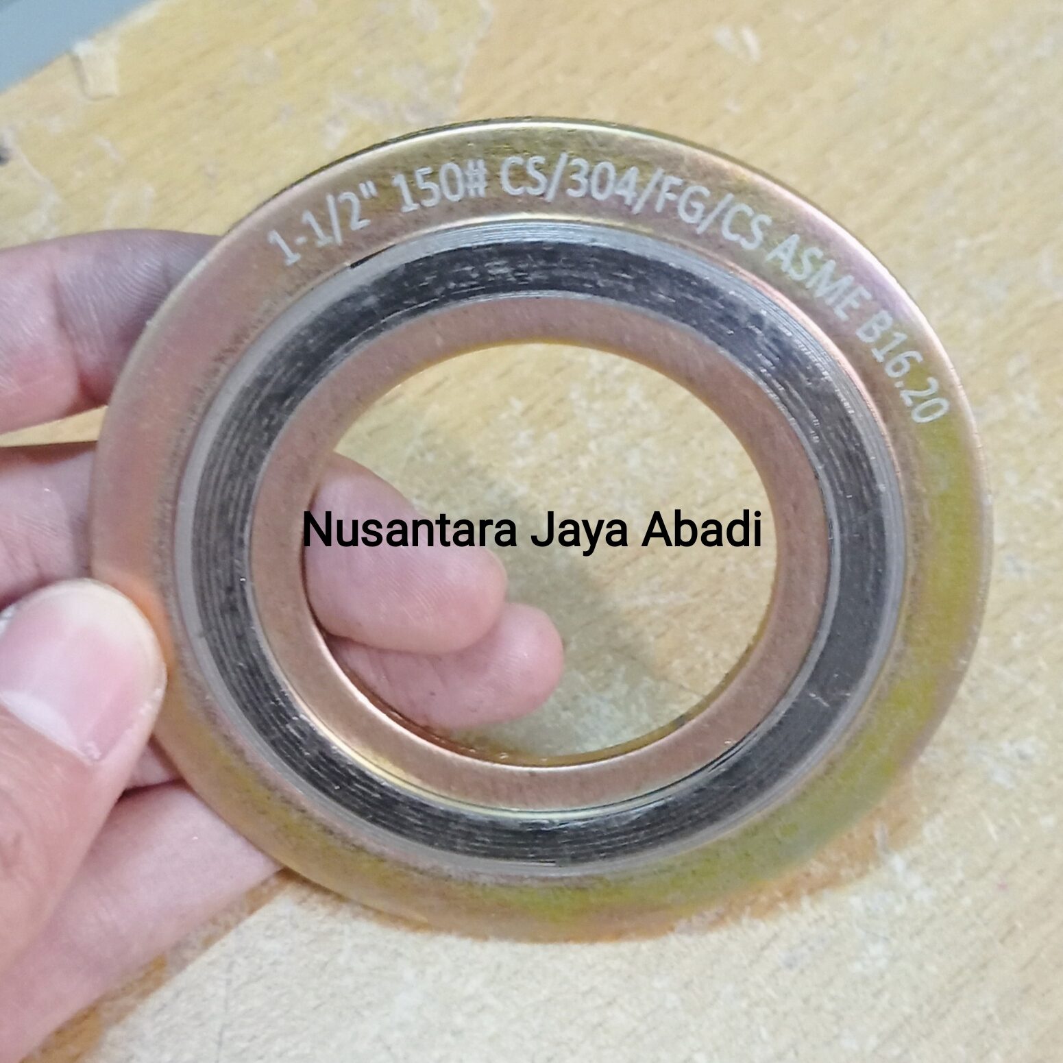 Spiral Wound Gasket SWG Class Ansi 150 Lb CS Carbon Steel Besi 1 1/2