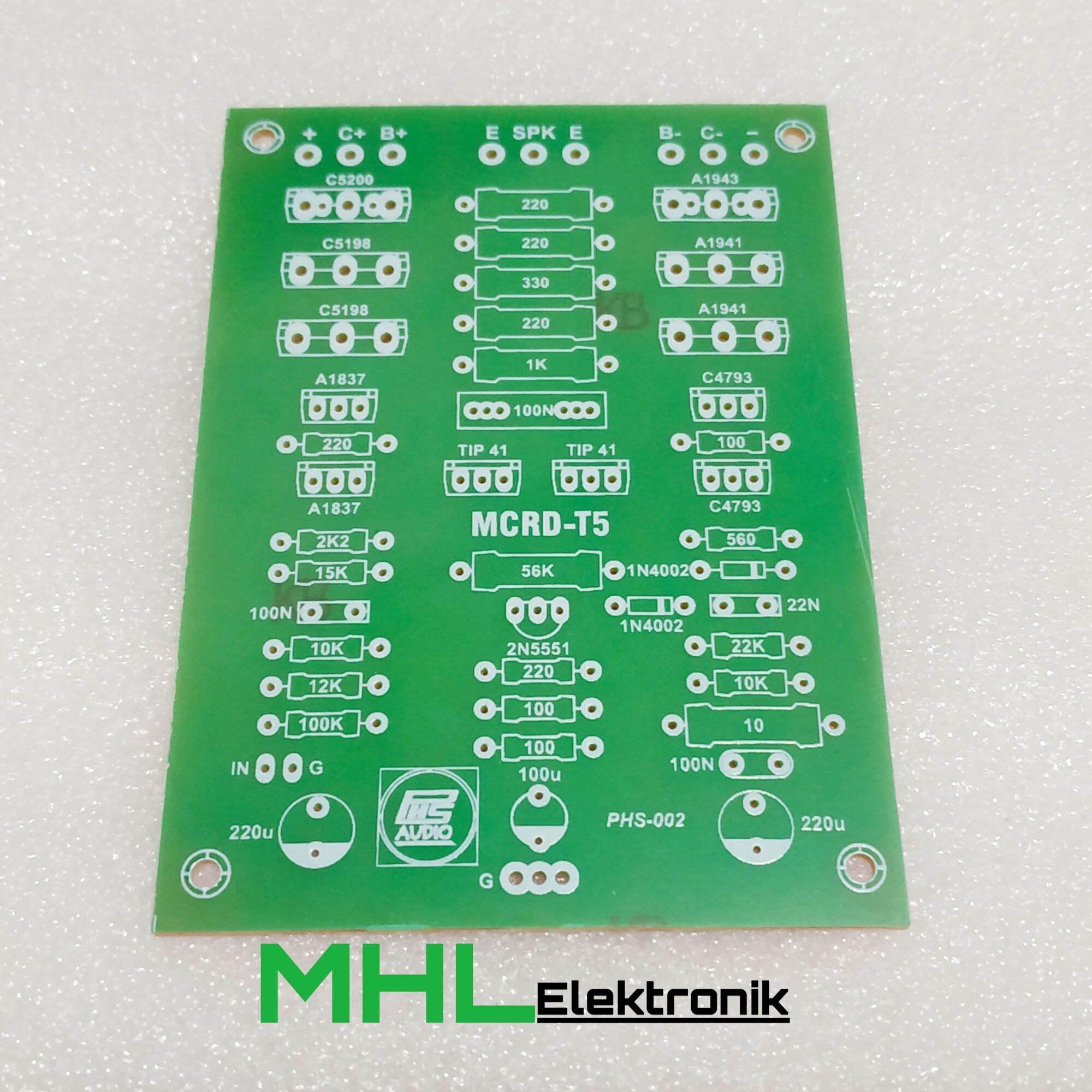 PCB Driver Power Amplifier Mono MCRD V2 MCRD T5 Low Sub Untuk SP 18 Inc