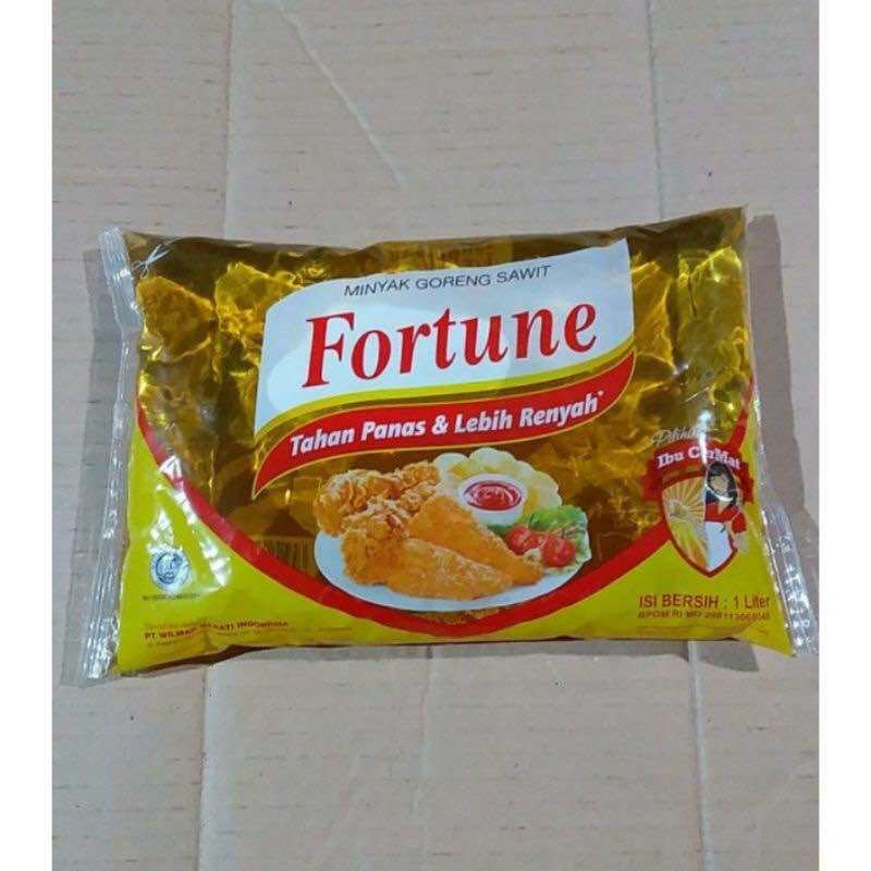 Minyak Fortune Bantal Kemasan 1 Liter, Minyak Goreng Kualitas Terbaik