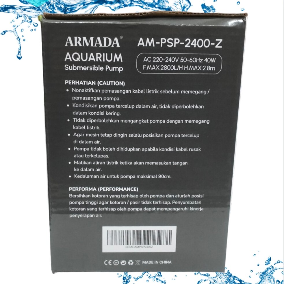 ARMADA AM PSP 2400 Z POMPA KOLAM AQUARIUM HIDROPONIK