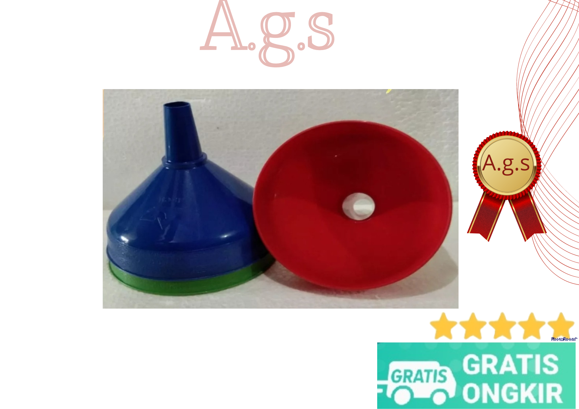 Corong Minyak Bensin Besar - ( 15 cm ) - Corong Dapur Plastik - Corong