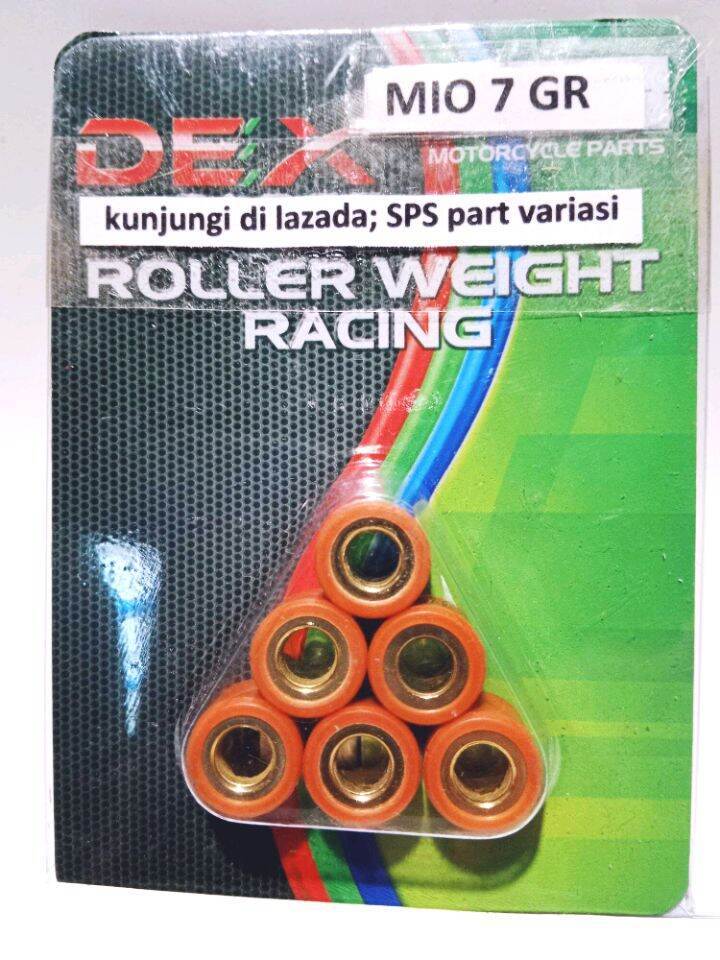 Roller weight racing Mio 7.;8;9;10 gram DEX Harga 25,000 rupiah*Gratis Ongkir