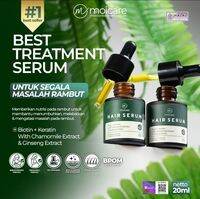 PAKET 2 BOTOL MOICARE HAIR SERUM -Serum perawatan rambut terbaik dengan ekstrak chamomile dan ginseng netto 20ml cocok untuk rambut rusak dan membutuhkan nutrisi tambahan.
