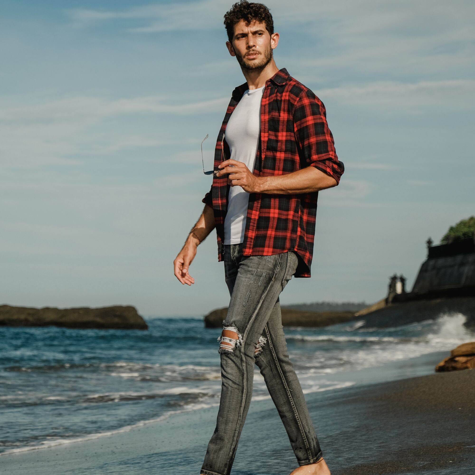 Celana Jeans Pria Skinny Slimfit Strech 