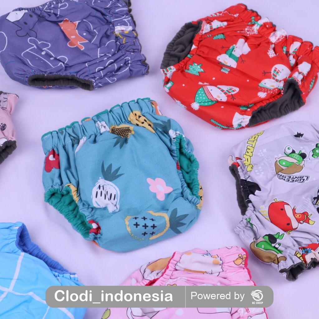 clodi bayi + insert // slup toilet training pant popok kain cuci ulang model celana langsung slup
