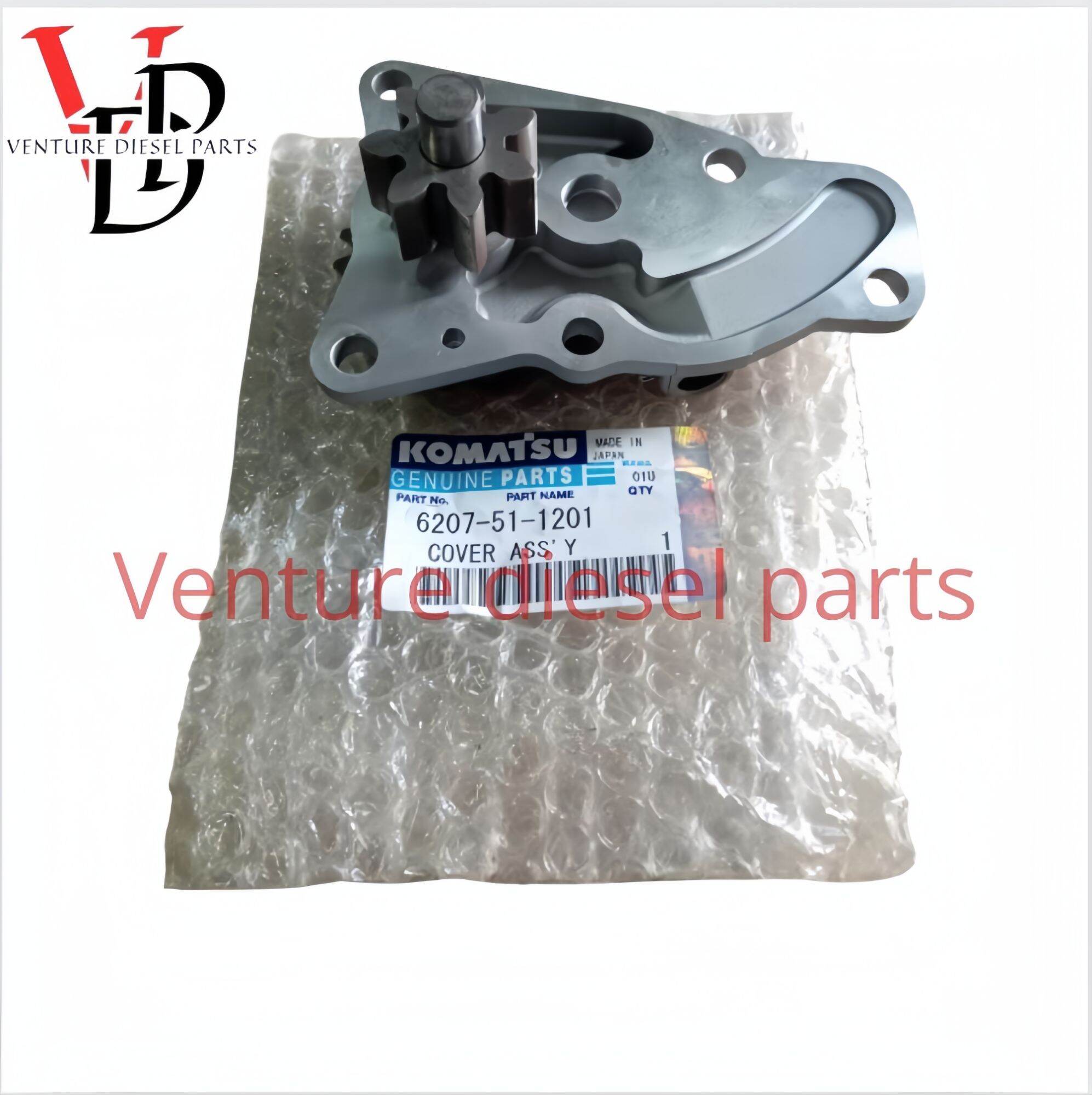 Cover Assy Oil Pump Komatsu PC130 / WA100 / 4D95 6207-51-1201 Harga 1,200,000 rupiah*Gratis Ongkir