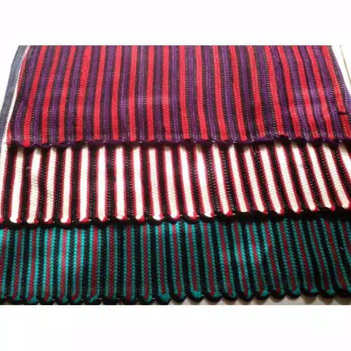 keset kaki tenun keset kaki dari bahan perca