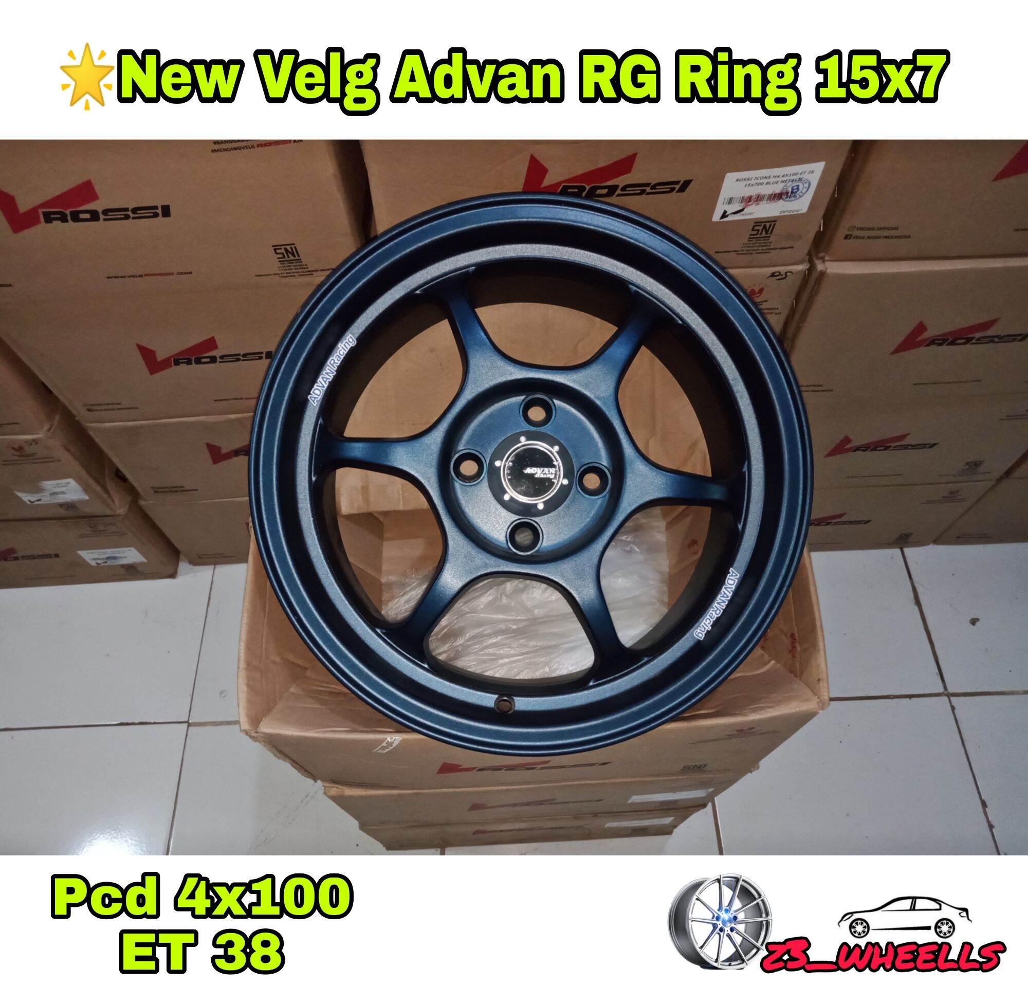 Velg Advan Rg Ring 15 Lebar 7 Pcd 4x100 Et 38 Harga 4,500,000 rupiah*Gratis Ongkir