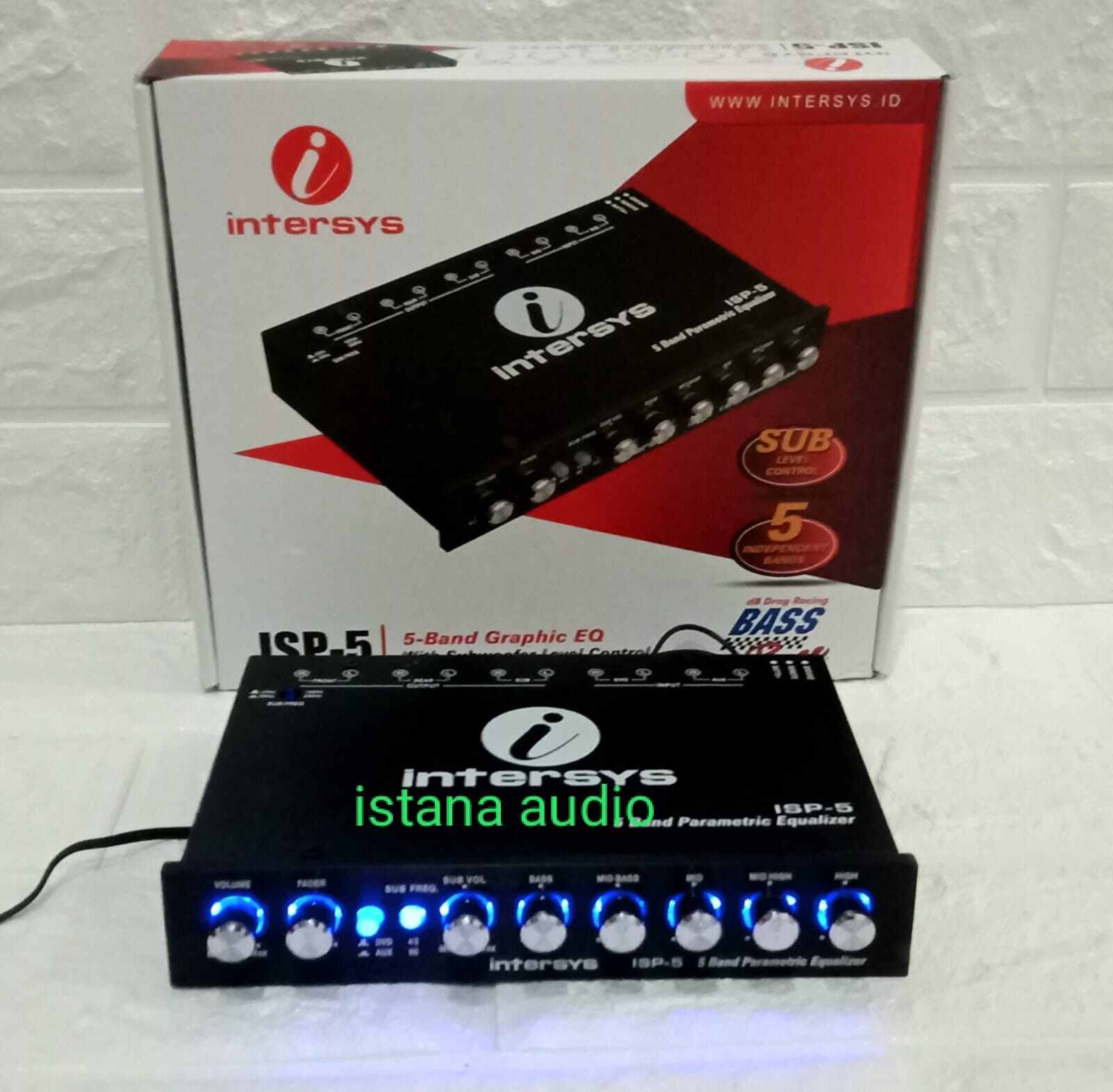 Parametrik Pre Amp INTERSYS ISP-5 SUB CONTROL ORIGINAL INTERSYS 5 band ...