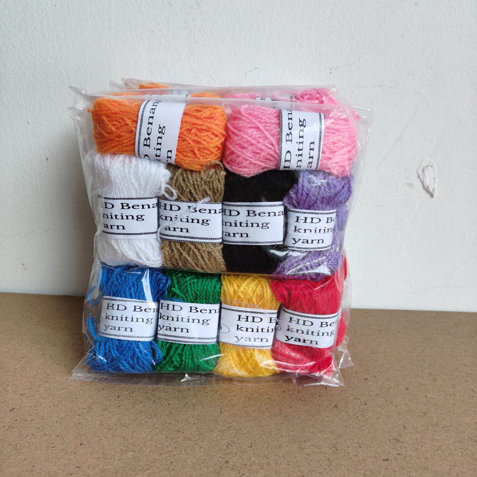 1 Pak Benang Woll Warna Warni isi 10 Pcs